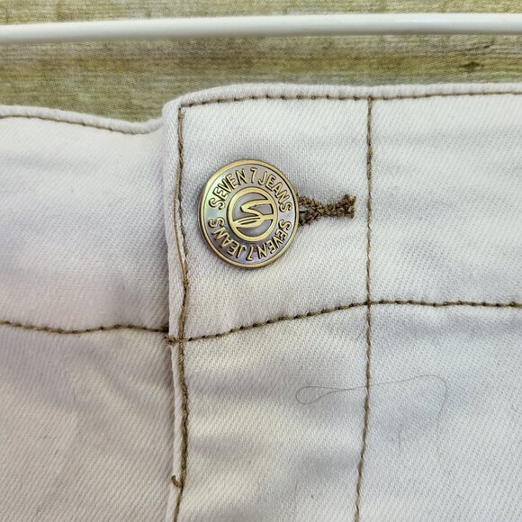 Never Worn Seven7 Utility Skirt Size 10 - White - Picture 5 of 10